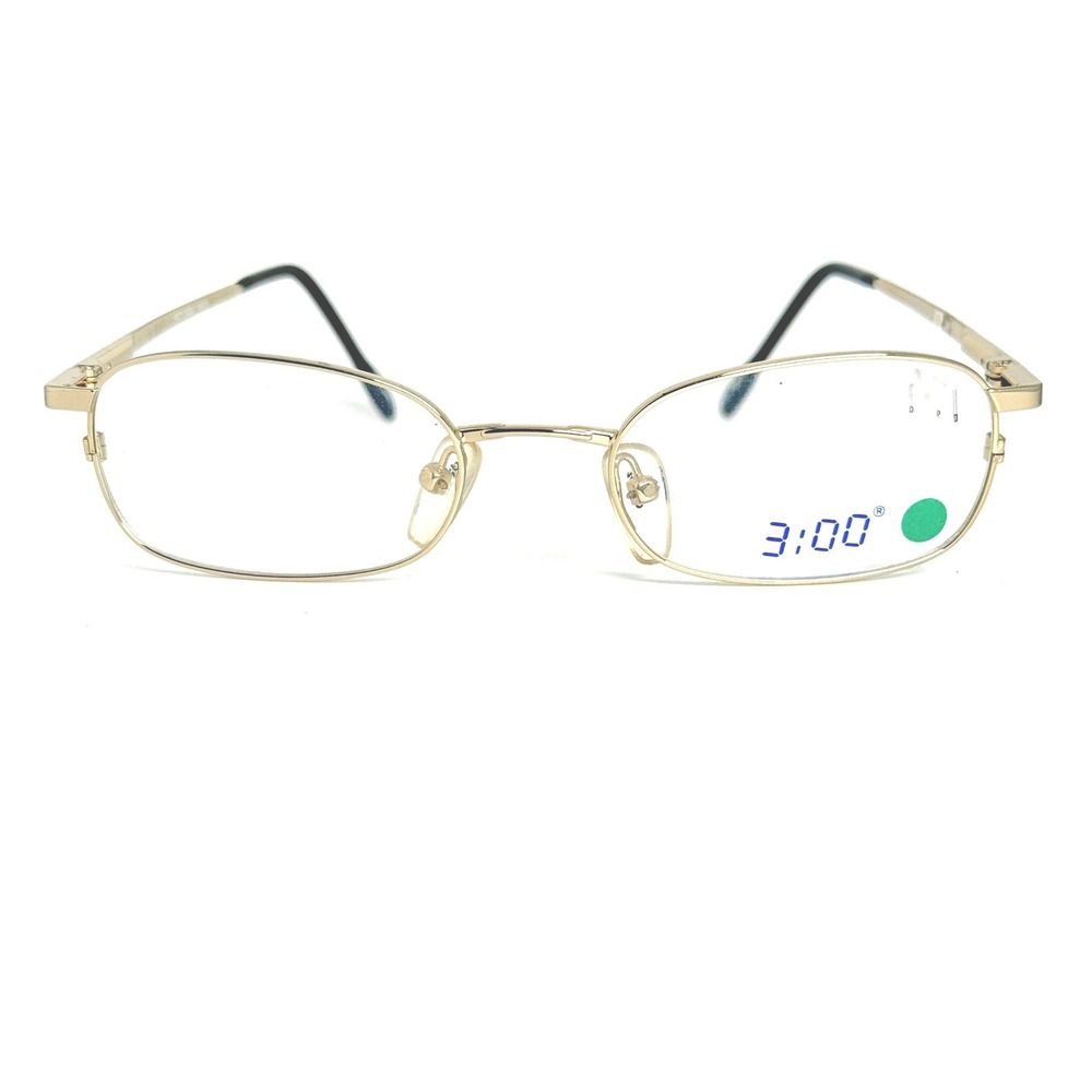 3:00 Gold Oval Eyeglasses Frames S-2020 50-18-140 PCT/US02/16478 Korea
